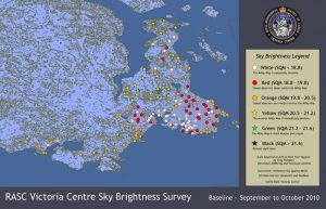 Victoria region Sky Quality Map - overview
